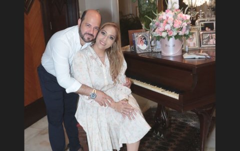 Giancarlo Galiani y María Elena Azar.