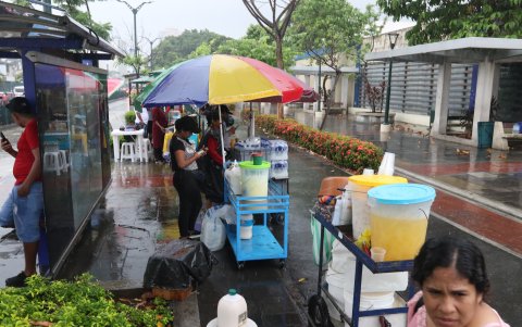 A los comerciantes no les fue bien en las primeras horas de la mañana
