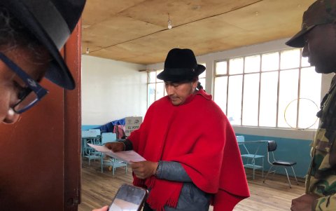 Leonizas Iza criticó la consulta popular y el accionar del Gobierno