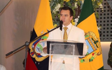 El presidente Daniel Noboa asistió a la sesión solemne por la provincialización de El Oro.
