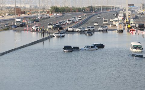 En la imagen de la semana pasada, inundaciones en Dubái, Emiratos Árabes Unidos.