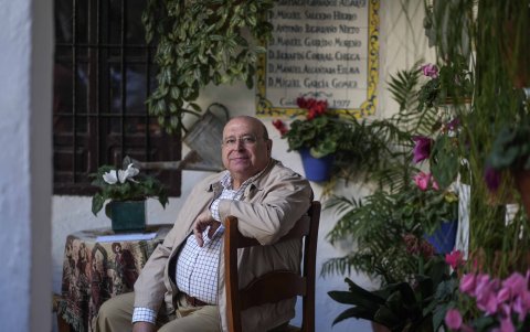 Trabajo. Miguel Ángel Roldan Sánchez presidente de la asociación.