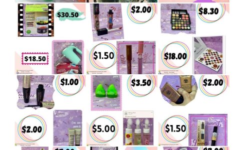 Productos que ofrecía la importadora de Landy Párraga.