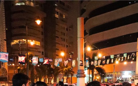 Angeo y Samuel en el festival de jazz.