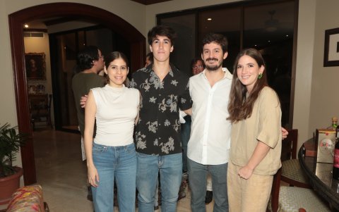 Daniela Zea de Lebed, Jaime Lebed Cornejo, Santiago Lebed Romero y Roberta Lebed Llopart.