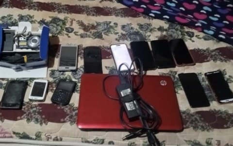 Indicios encontrados por la Policía Nacional.