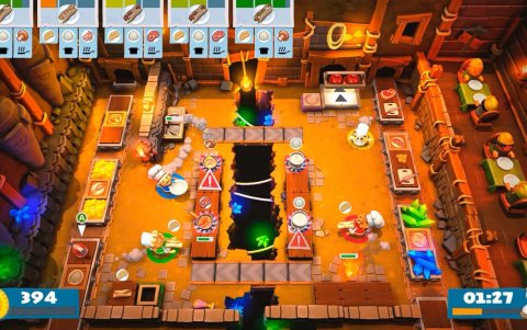 En Overcooked! 2 los jugadores deben cooperar para cocinar juntos en medio del caos