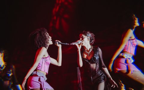 Yilda Banchón cantó junto a Danna Paola en mayo pasado en Guayaquil