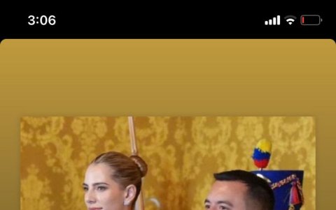 Historia de Instagram de la primera dama.