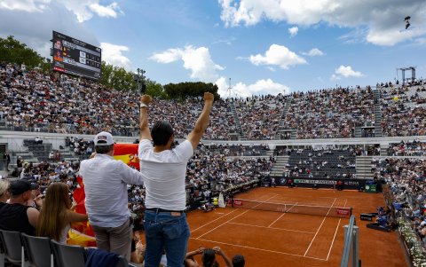 El Foto Itálico lució lleno en su respaldo al tenista que anunció ya que se esta será su última temporada.