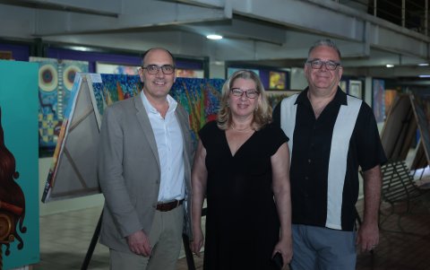 Erik Martini, Mary Fisk-Ridder y Thomas Ridder.