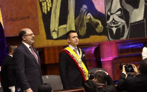 Daniel Noboa arrancó su mandato en noviembre de 2023, tras ganar al correísmo.
