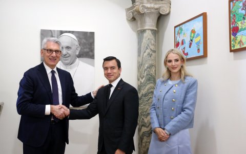 El presidente Daniel Noboa se encuentra realizando una gira oficial en Europa.