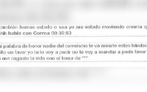Extracto de chat de caso Encuentro.