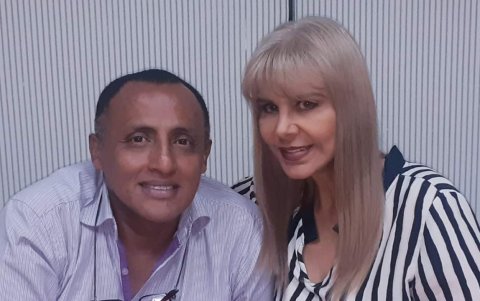 Wacho Fernández y Silvana.