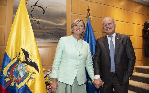 Sibylle Ouwerx y Charles-Michel Geurts.