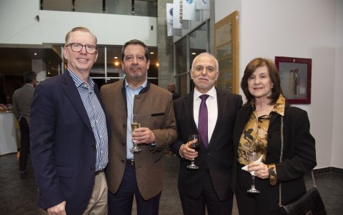 Michael Fitzpatrick, Hernán Ponce, Jaime Barberis y María Amparo de Barberis.