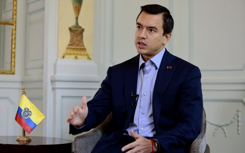 El presidente Daniel Noboa en una foto de archivo.