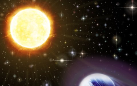 Recreación artística del sistema de WASP-193B.