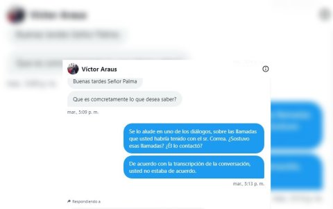 Consultas realizadas a Víctor Araus, vía X.