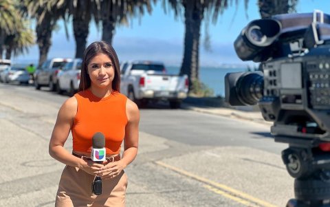 Ella llegó a Estados Unidos, el año pasado.