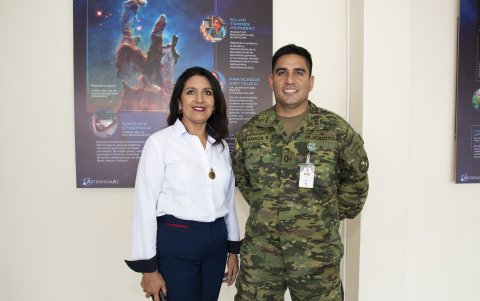 Ximena Verduga y Diego García.