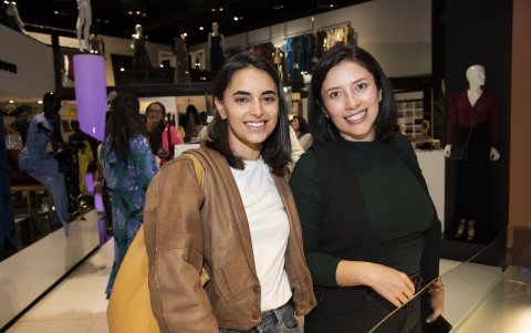 Amanda Uribe y Geannina Alcázar.