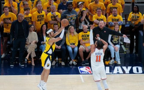 los Indiana Pacers, que tumbaron a los New York Knicks el domingo en el séptimo partido en el Madison Square Garden.
