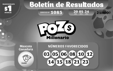 BOLETIN POZO 1085, REVANCHA 72 - LUNES 20 DE MAYO 2024