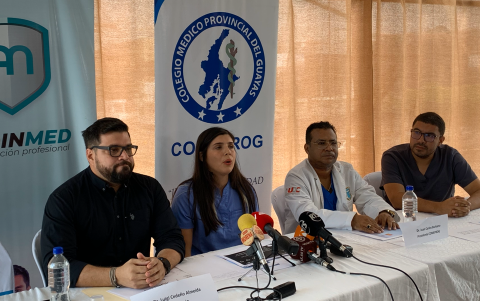 2. Apoyo. El Colegio de Médico del Guayas exige soluciones al Ministerio de Salud