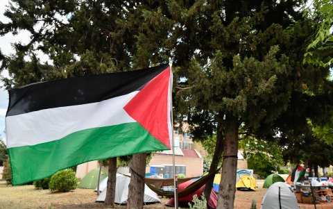Alumnos de la UIB siguen acampados en solidaridad con Palestina