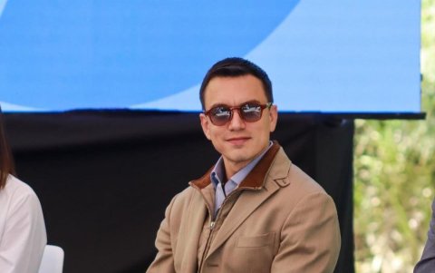 El presidente Daniel Noboa