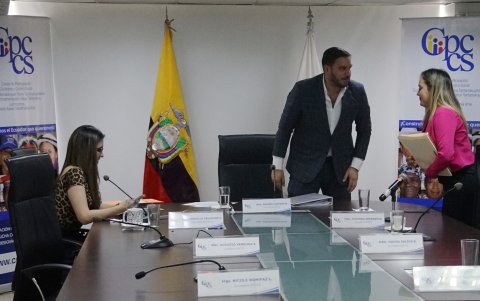 Andrés Fantoni, presidente del CPCCS, indicó que la semana del 18 de junio de 2024 se 