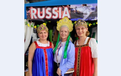 Ludmila Medvedeva, Olga Kabysh y Margarita Tchistyakova.