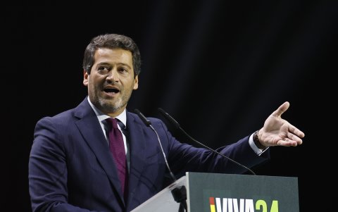 André Ventura, diputado nacional en Portugal y presidente del partido de ultraderecha portugués Chega.