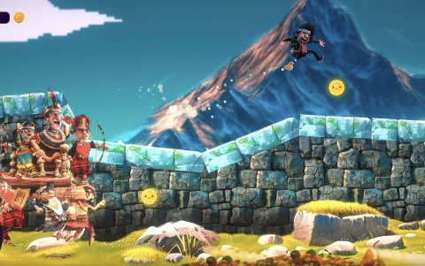 Captura de pantalla cedida por Killa Zinga Games que muestra uno de los niveles del videojuego Capac Heroes.