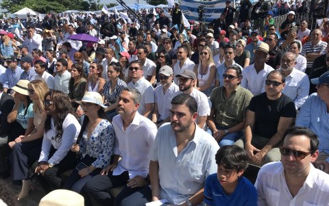 Cita. Algunos concejales del PSC acompañaron al alcalde en su informe.