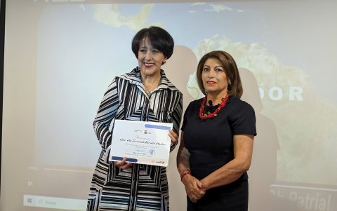 María Fernanda Heredia, ganadora del Premio Iberoamericano Cervantes Chico 2023.