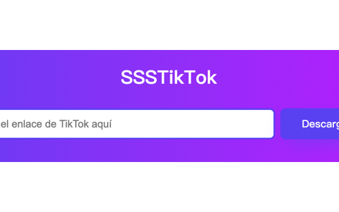 SSSTikTok: Puedes utilizarla para descargar cualquier video (o audio) de TikTok