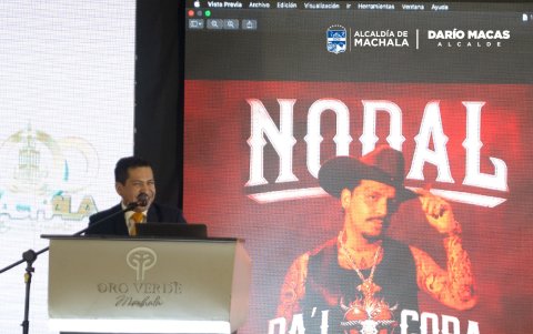 Macas anuncia a Nodal en concierto.