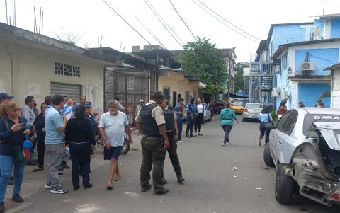 El carro bomba que explotó cerca al Municipio de Durán.