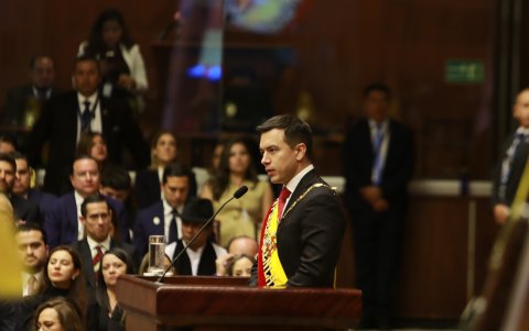 En su informe a la nación, Noboa dijo existir el peligro de perder lo que ha avanzado si su proyecto político no continúa, vaticinanado una posible candidatura presidencial.