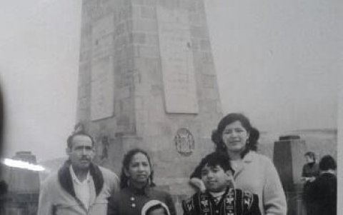 Andrés Garzón y su familia.