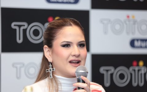 Mar Rendón en la rueda de prensa.