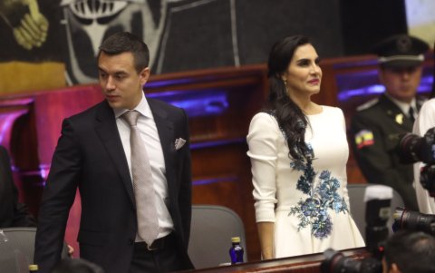 Desencuentro. Desde el primer día de Gobierno, Daniel Noboa y su vicepresidenta Verónica Abad han aparecido distantes.