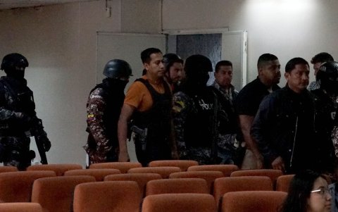 Daniel Salcedo llegó a la Corte Nacional de Justicia para rendir su testimonio anticipado.