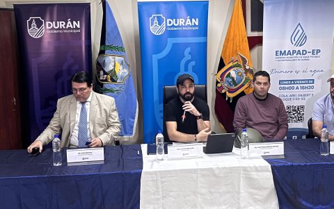 Chonillo, durante la rueda de prensa llevada a cabo este 5 de junio en el ECU 911.