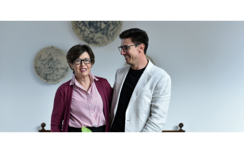 Matías Iragorri con su mamá Elena Ponce