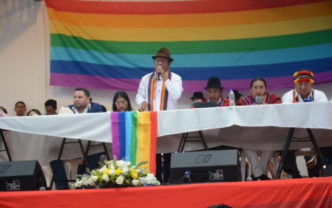 La convención nacional de Pachakutik ha ratificado al dirigente indígena Leonidas Iza como su precandidato presidencial
