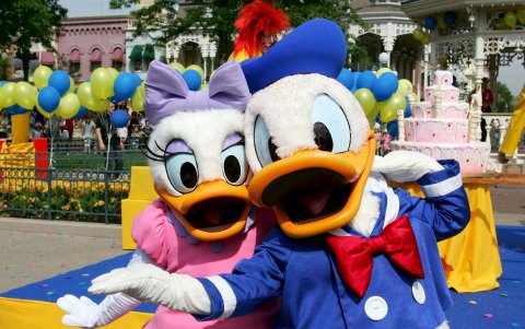 El pato Donald y la pata Daisy.